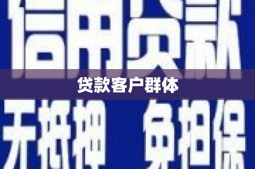 崇明贷款客户群体