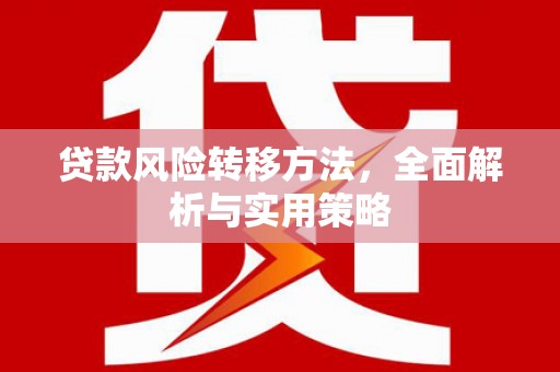 阆中贷款风险转移方法，全面解析与实用策略