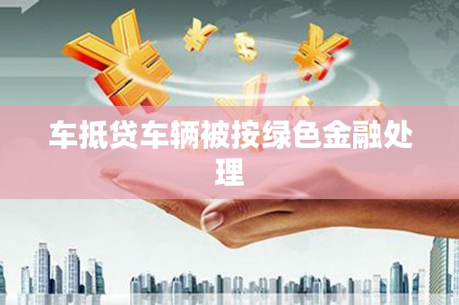 西平车抵贷车辆被按绿色金融处理