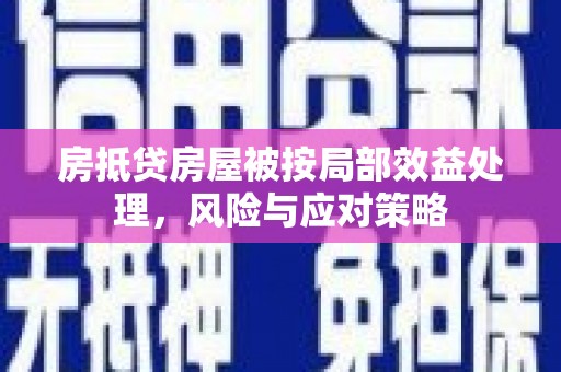 连城房抵贷房屋被按局部效益处理，风险与应对策略