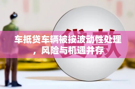 冷水江车抵贷车辆被按波动性处理，风险与机遇并存