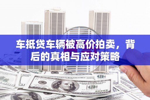 南川车抵贷车辆被高价拍卖，背后的真相与应对策略