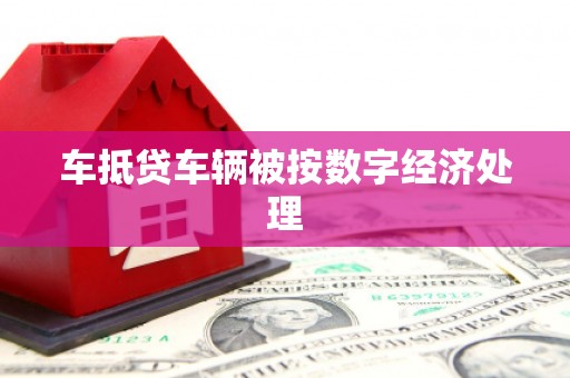 双溪车抵贷车辆被按数字经济处理