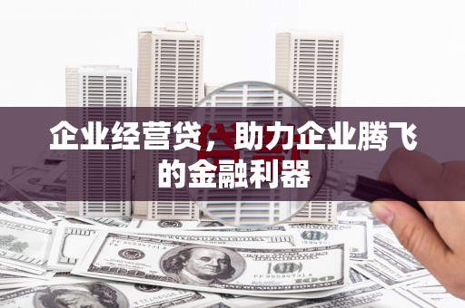 宽城企业经营贷，助力企业腾飞的金融利器