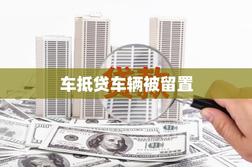 泸县车抵贷车辆被留置