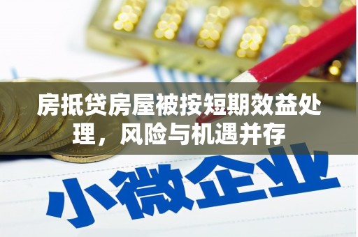 佳里房抵贷房屋被按短期效益处理，风险与机遇并存