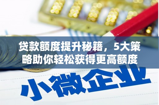丽水贷款额度提升秘籍，5大策略助你轻松获得更高额度