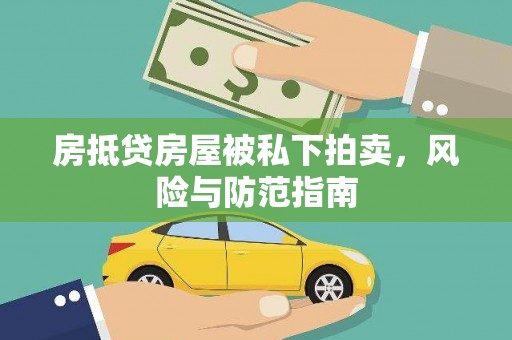 望奎房抵贷房屋被私下拍卖，风险与防范指南