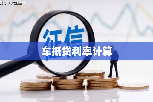 无极车抵贷利率计算