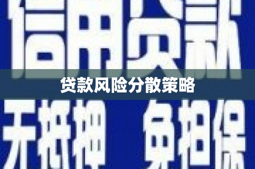 惠山贷款风险分散策略