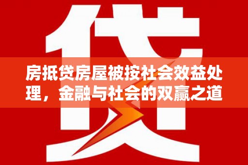 玉树房抵贷房屋被按社会效益处理，金融与社会的双赢之道