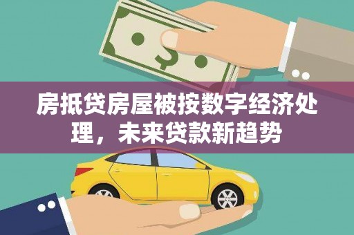 玉树房抵贷房屋被按数字经济处理，未来贷款新趋势