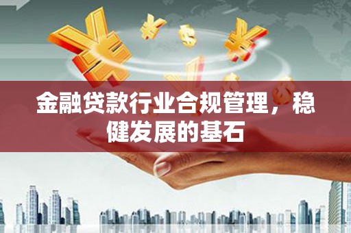 岷县金融贷款行业合规管理，稳健发展的基石