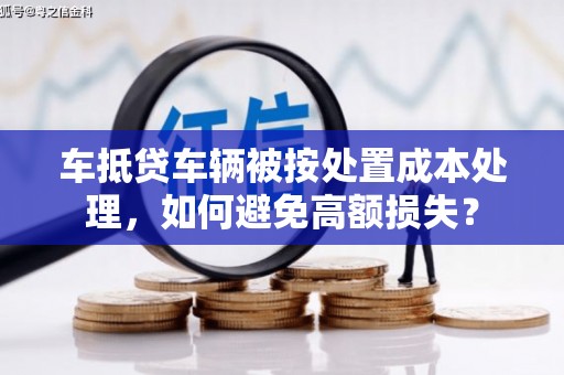 海珠车抵贷车辆被按处置成本处理，如何避免高额损失？