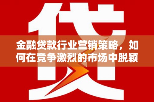 宁都金融贷款行业营销策略，如何在竞争激烈的市场中脱颖而出