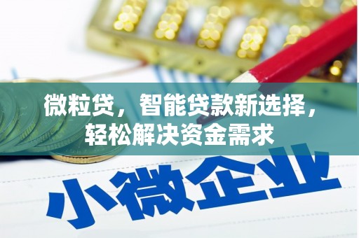 屯昌微粒贷，智能贷款新选择，轻松解决资金需求