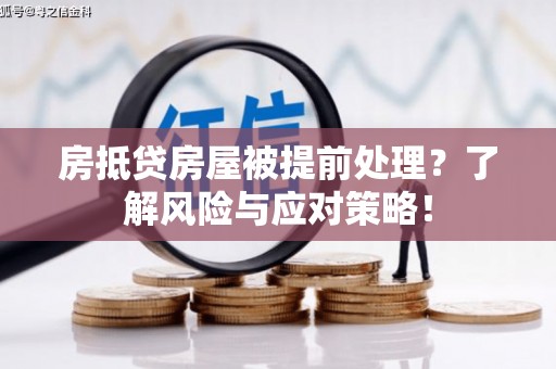 金平房抵贷房屋被提前处理？了解风险与应对策略！