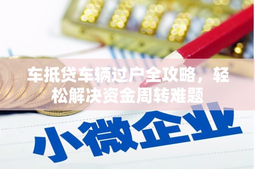 海港车抵贷车辆过户全攻略，轻松解决资金周转难题