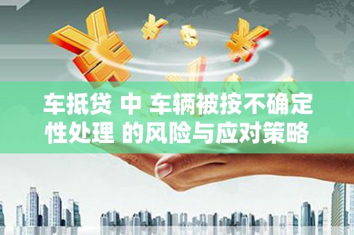淮滨车抵贷 中 车辆被按不确定性处理 的风险与应对策略
