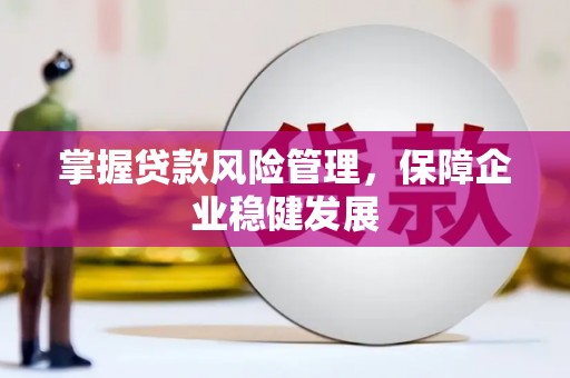 广宗掌握贷款风险管理，保障企业稳健发展