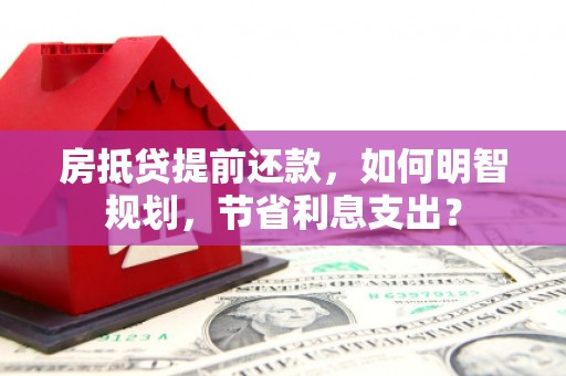 会泽房抵贷提前还款，如何明智规划，节省利息支出？