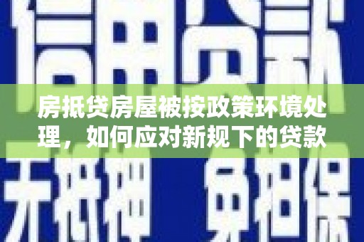 新洲房抵贷房屋被按政策环境处理，如何应对新规下的贷款挑战？