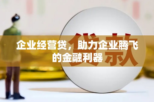 黔西企业经营贷，助力企业腾飞的金融利器