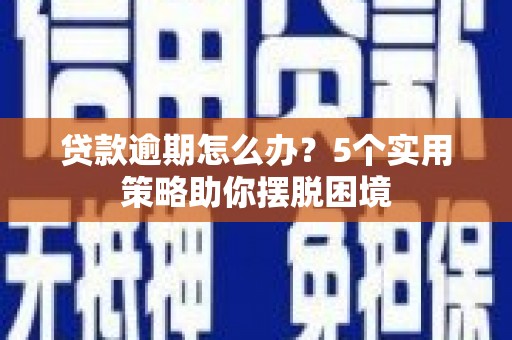 王益贷款逾期怎么办？5个实用策略助你摆脱困境