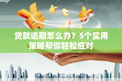 范县贷款逾期怎么办？5个实用策略帮你轻松应对