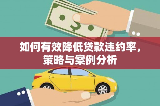 隆回如何有效降低贷款违约率，策略与案例分析