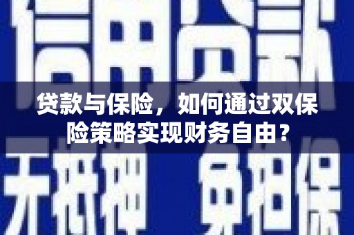林西贷款与保险，如何通过双保险策略实现财务自由？