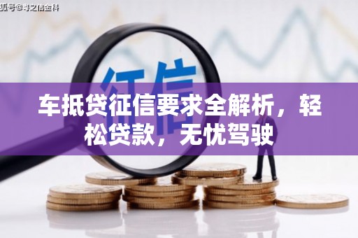 金溪车抵贷征信要求全解析，轻松贷款，无忧驾驶
