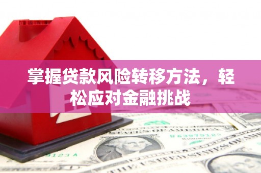 江苏掌握贷款风险转移方法，轻松应对金融挑战