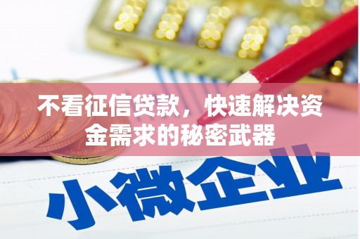 丰南不看征信贷款，快速解决资金需求的秘密武器