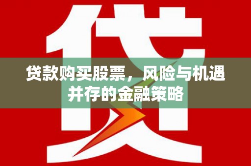 汉滨贷款购买股票，风险与机遇并存的金融策略