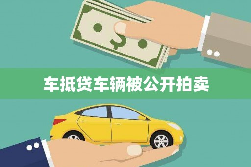 张家川车抵贷车辆被公开拍卖