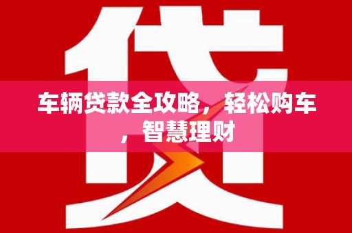 士林车辆贷款全攻略，轻松购车，智慧理财