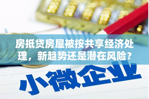 山丹房抵贷房屋被按共享经济处理，新趋势还是潜在风险？