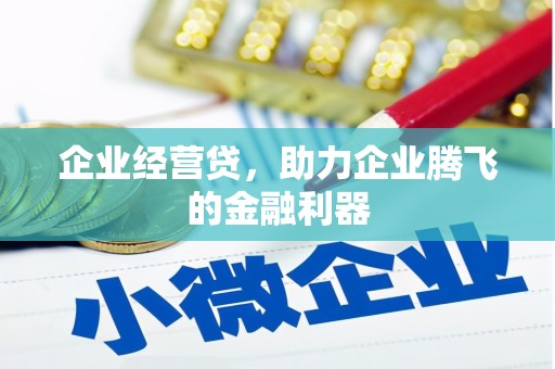 环江企业经营贷，助力企业腾飞的金融利器