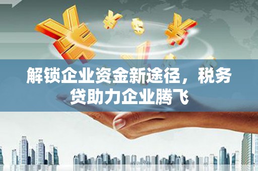 通河解锁企业资金新途径，税务贷助力企业腾飞