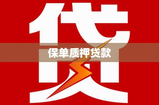 武川保单质押贷款