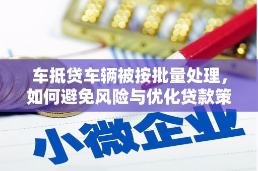 神农架车抵贷车辆被按批量处理，如何避免风险与优化贷款策略