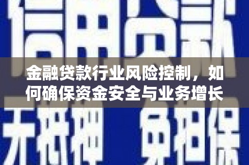 涟源金融贷款行业风险控制，如何确保资金安全与业务增长