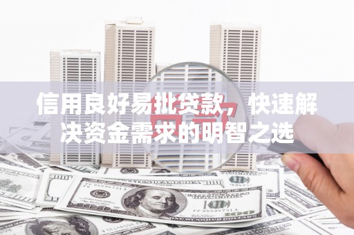 施甸信用良好易批贷款，快速解决资金需求的明智之选