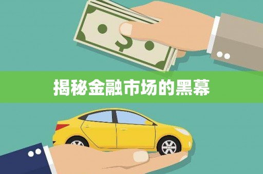大理揭秘金融市场的黑幕