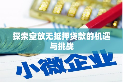 会理探索空放无抵押贷款的机遇与挑战