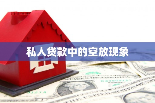 兴庆私人贷款中的空放现象