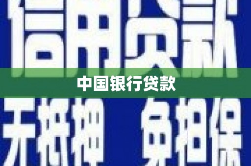松阳中国银行贷款